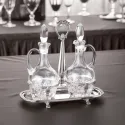 Set oliviera argint masiv si cristal Stadium