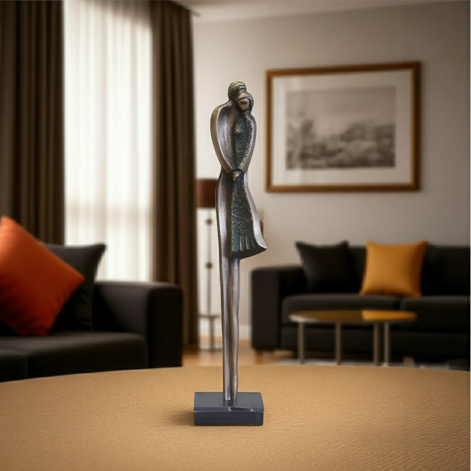 Statueta bronz "Indragostiti", 49cm