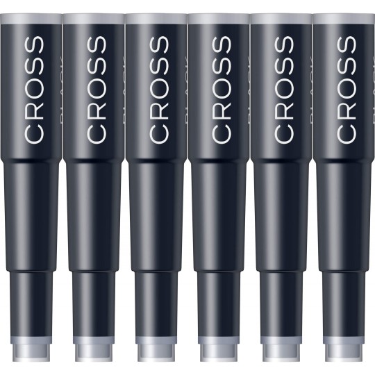 Set 6 rezerve cerneala Cross Black