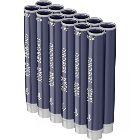 Set 12 rezerve Sailor Basic Pigment SeiBoku Dark Blue