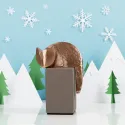 Statueta bronz si beton "Motan"