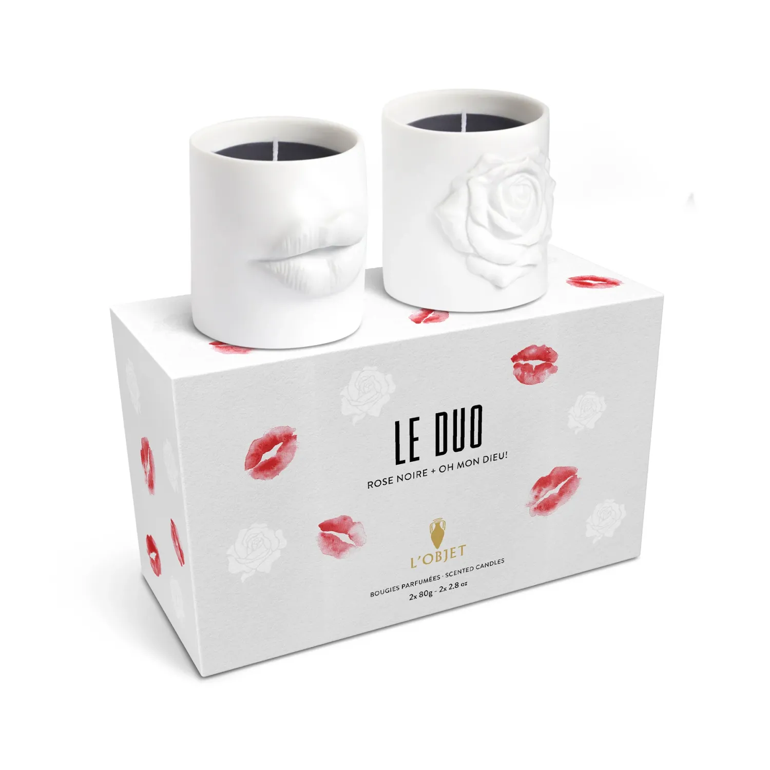 Set 2 lumânări parfumate L'Objet Oh Mon Dieu! + Rose Noire