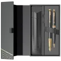 Set Pix si Stilou Parker Aster Gold cu etui mat