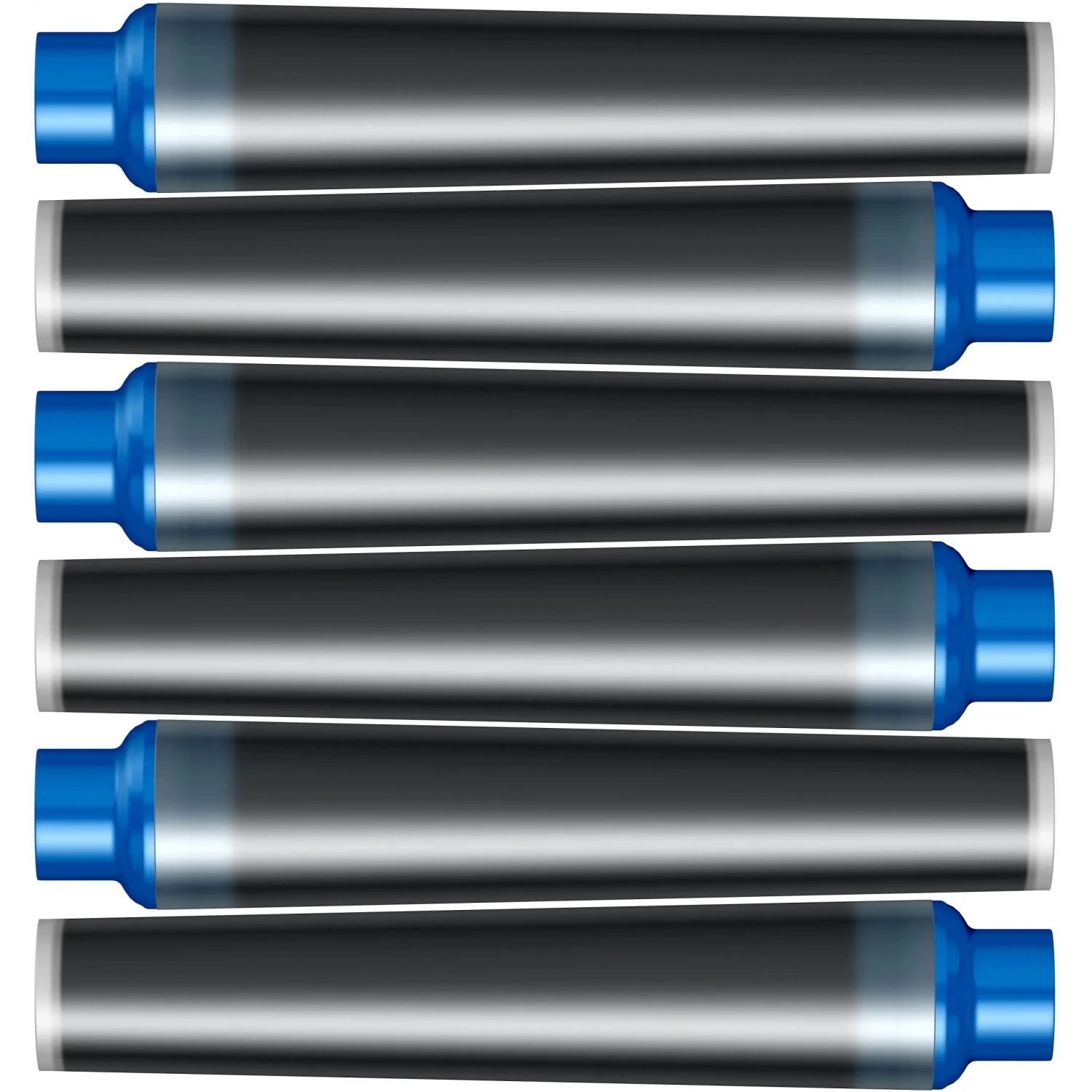 Set 6 rezerve cerneala Parker albastru mini
