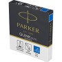Set 6 rezerve cerneala Parker albastru mini