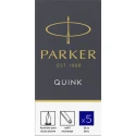 Set 5 rezerve cerneala Parker albastru