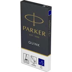 Set 5 rezerve cerneala Parker albastru