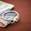 Clip bancnote argint masiv Robbe & Berking