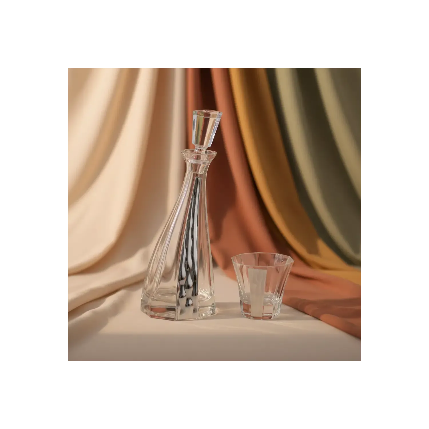 Set 7 piese cristal si argint Pisa