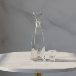 Set 7 piese cristal si argint Crystal