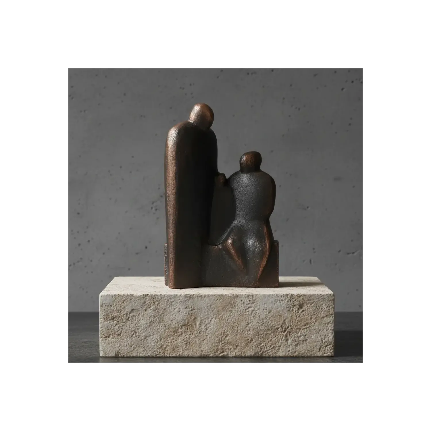Statueta bronz "Parinti impliniti"