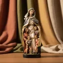 Statueta lemn "Madonna protectorul familiei", 30cm
