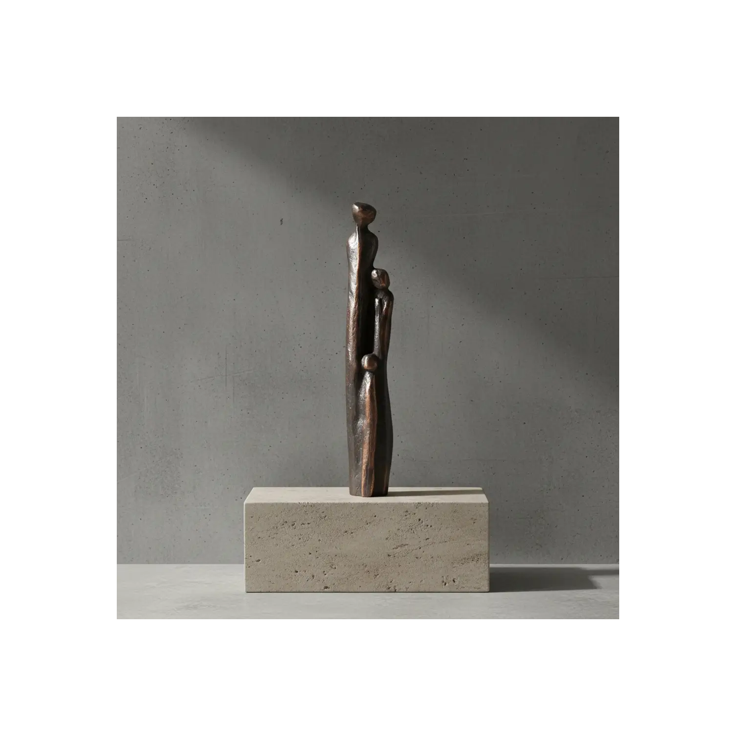 Statueta bronz "Camin implinit"
