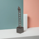 Statueta bronz masiv "Ganditorul"