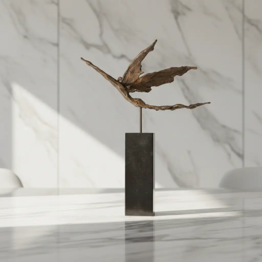 Statueta bronz "Prinde aripi"