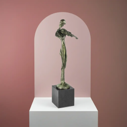 Statueta bronz "Omul cu vioara"