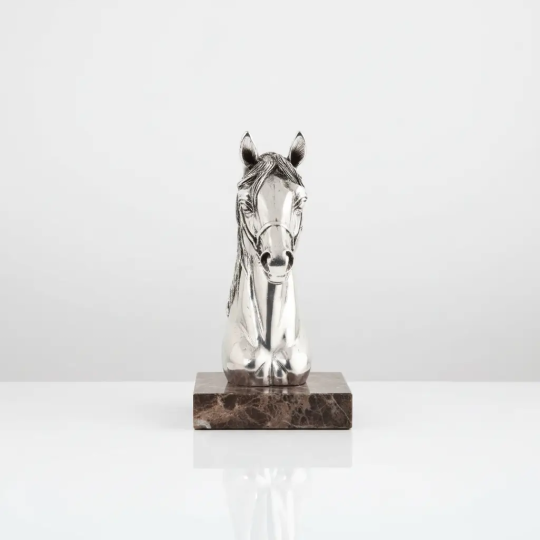 Statueta argintata ”Cal” 25cm