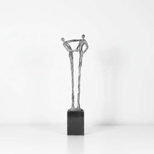 Statueta bronz masiv "Multumesc" XL