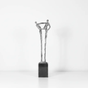 Statueta bronz masiv "Multumesc" XL