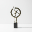 Statueta bronz "Pas catre nou" S