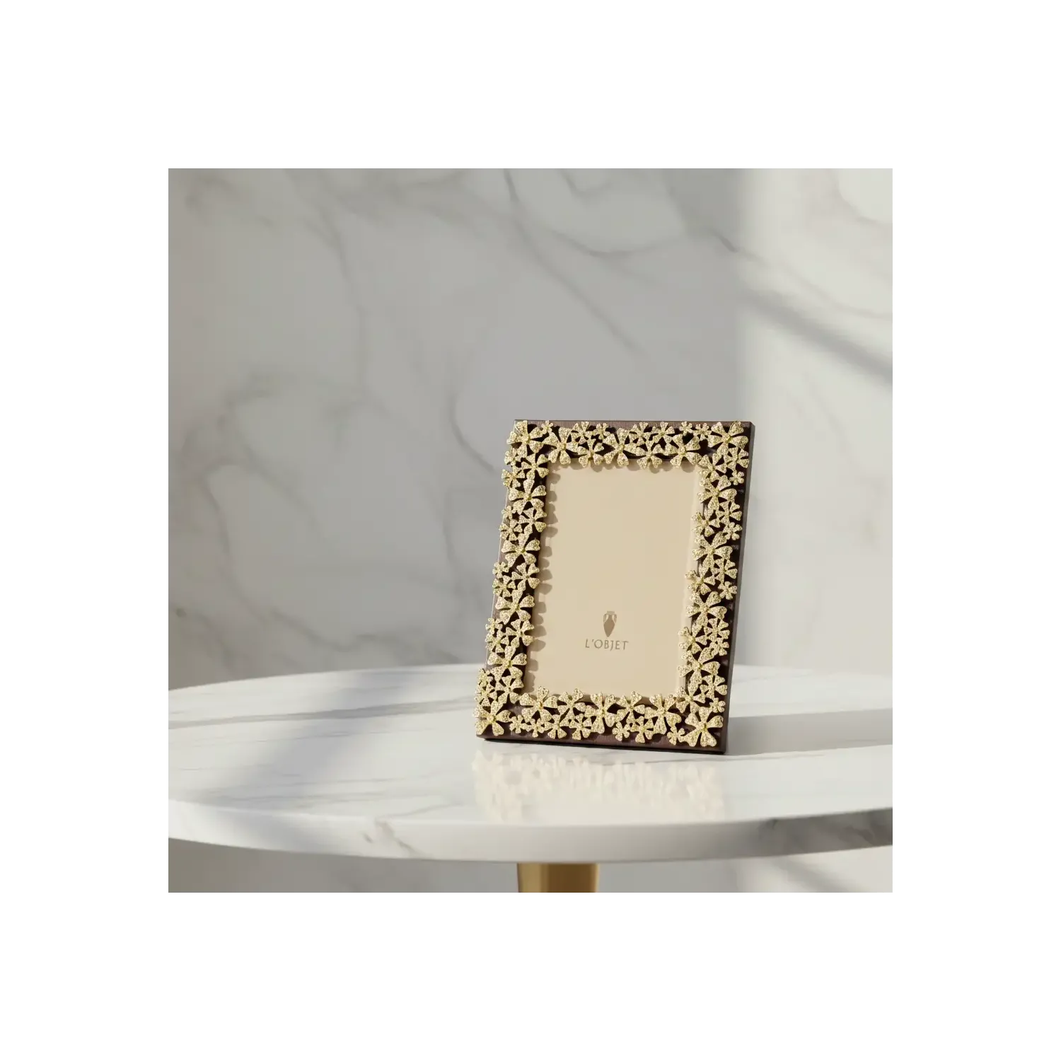 Rama foto L'Objet Swarovski Garland Gold 20x25