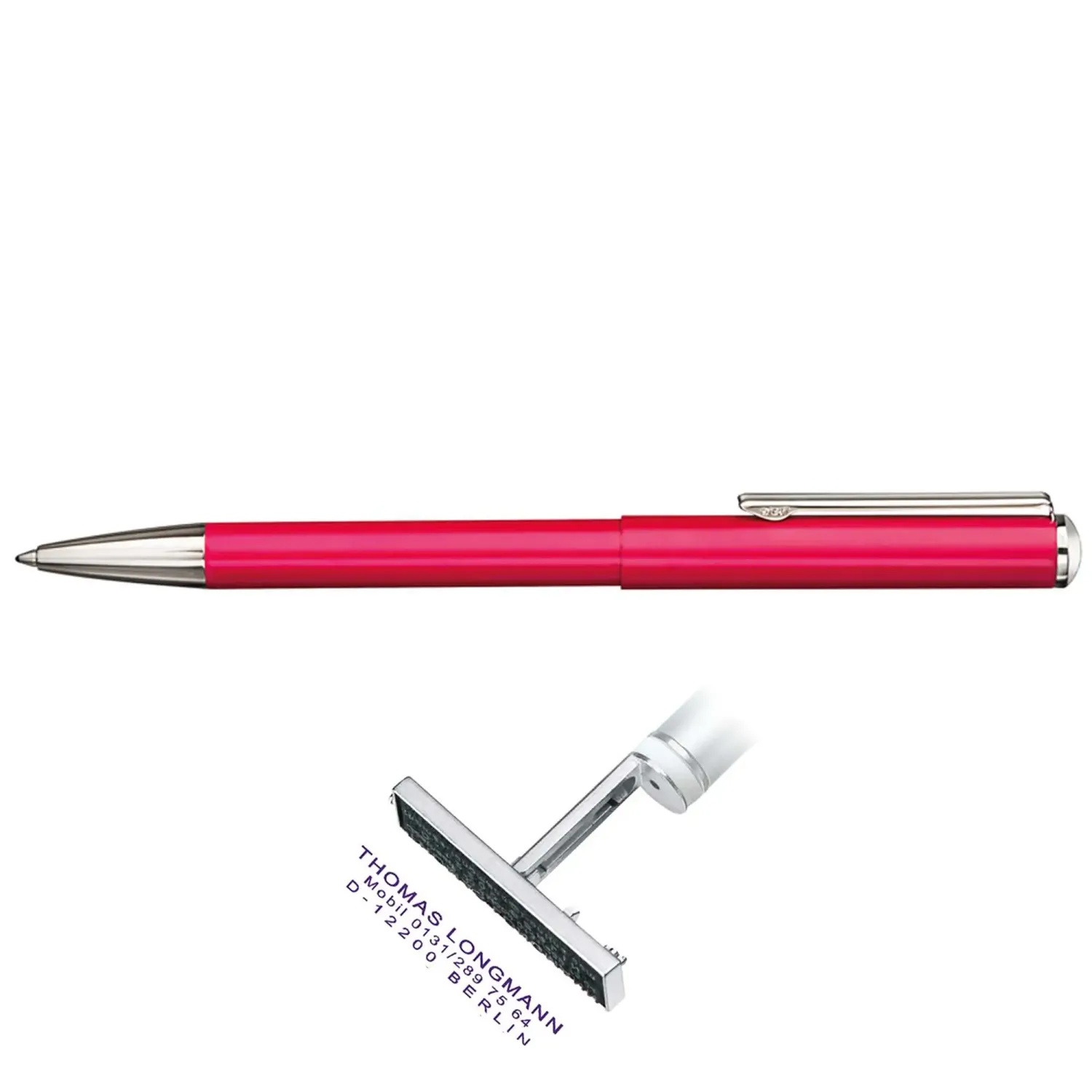 Pix cu stampila Classic coral