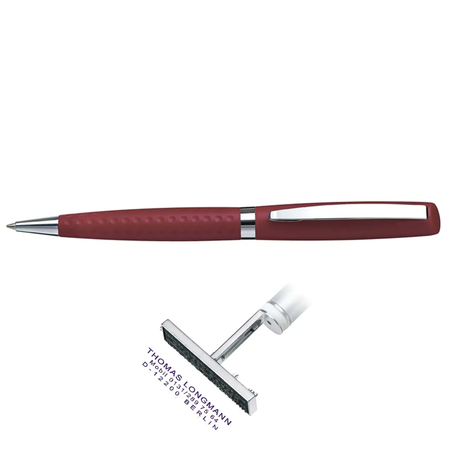 Pix cu stampila Classic G Bordeaux