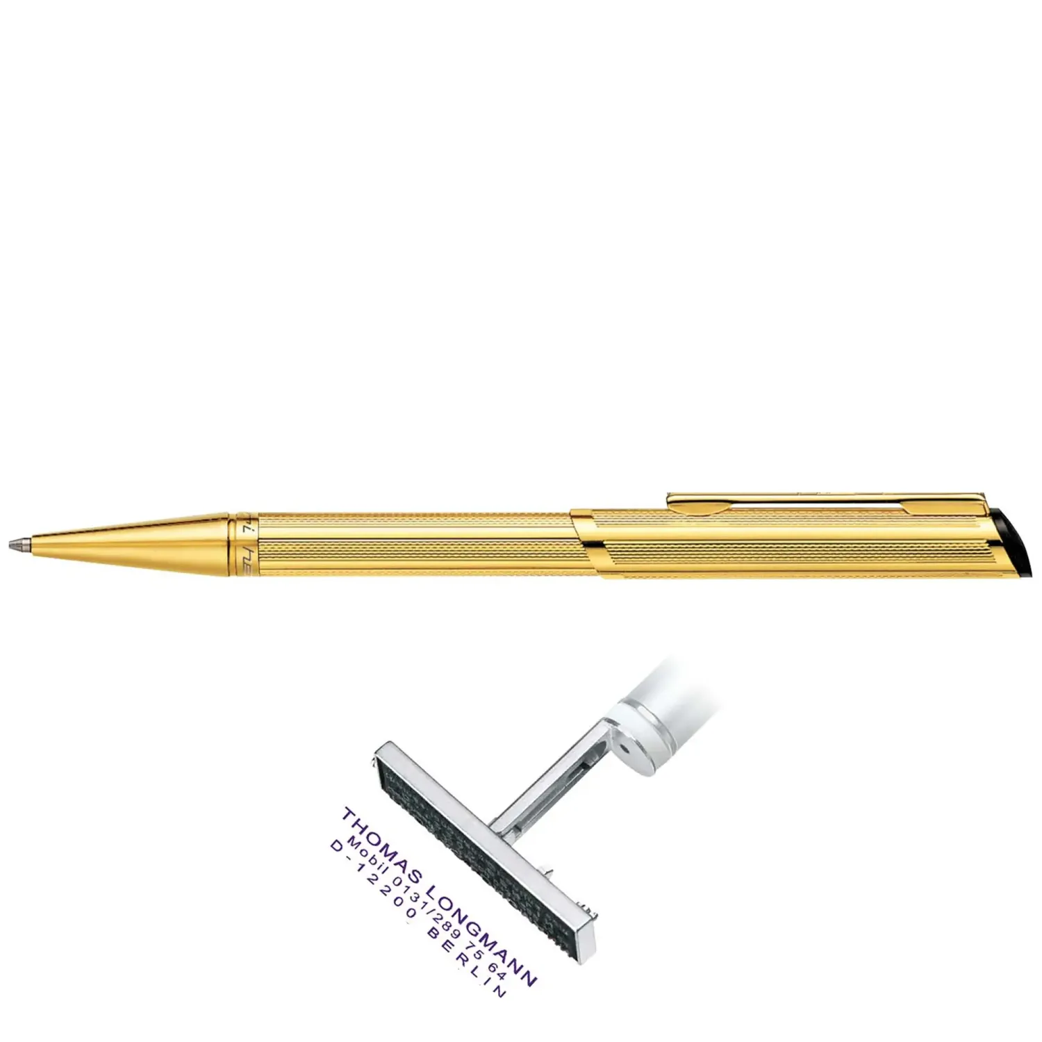 Pix cu parafa pentru doctor Diagonal Gold