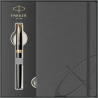 Set stilou Parker Sonnet Royal placat cu aur 23k cu notes