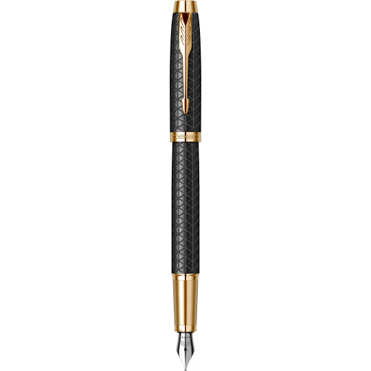 Stilou Parker IM Royal Premium Black placat cu aur