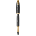 Stilou Parker IM Royal Premium Black placat cu aur