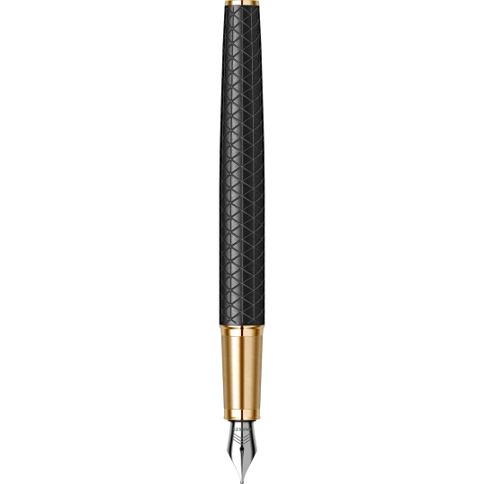 Stilou Parker IM Royal Premium Black placat cu aur