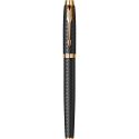 Stilou Parker IM Royal Premium Black placat cu aur