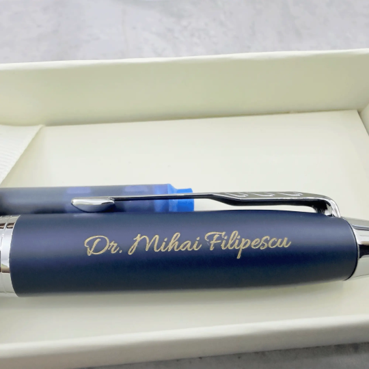 Set stilou si roller Parker IM Royal Matte Blue