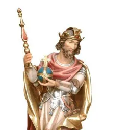 Statueta lemn "Sfantul Constantin", 40cm