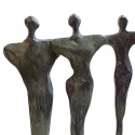 Statueta bronz masiv "Echipa de perspectiva"