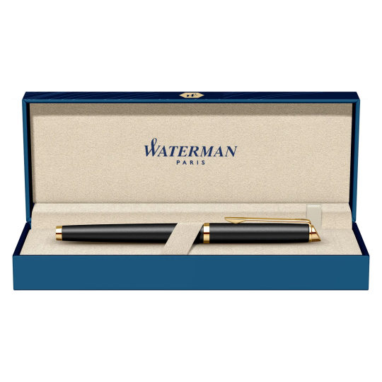Roller Waterman Hemisphere Matte Gold placat cu aur 23K