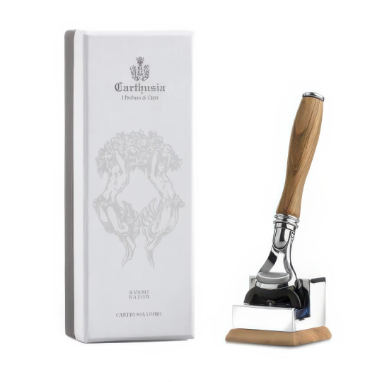 Aparat de ras Carthusia Fusion Razor lemn de maslin