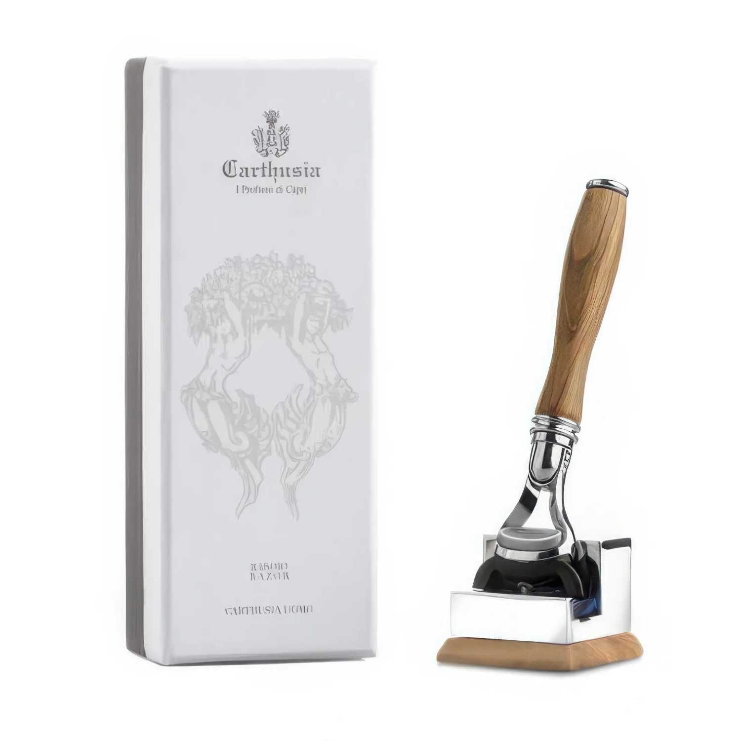 Aparat de ras Carthusia Fusion Razor lemn de maslin