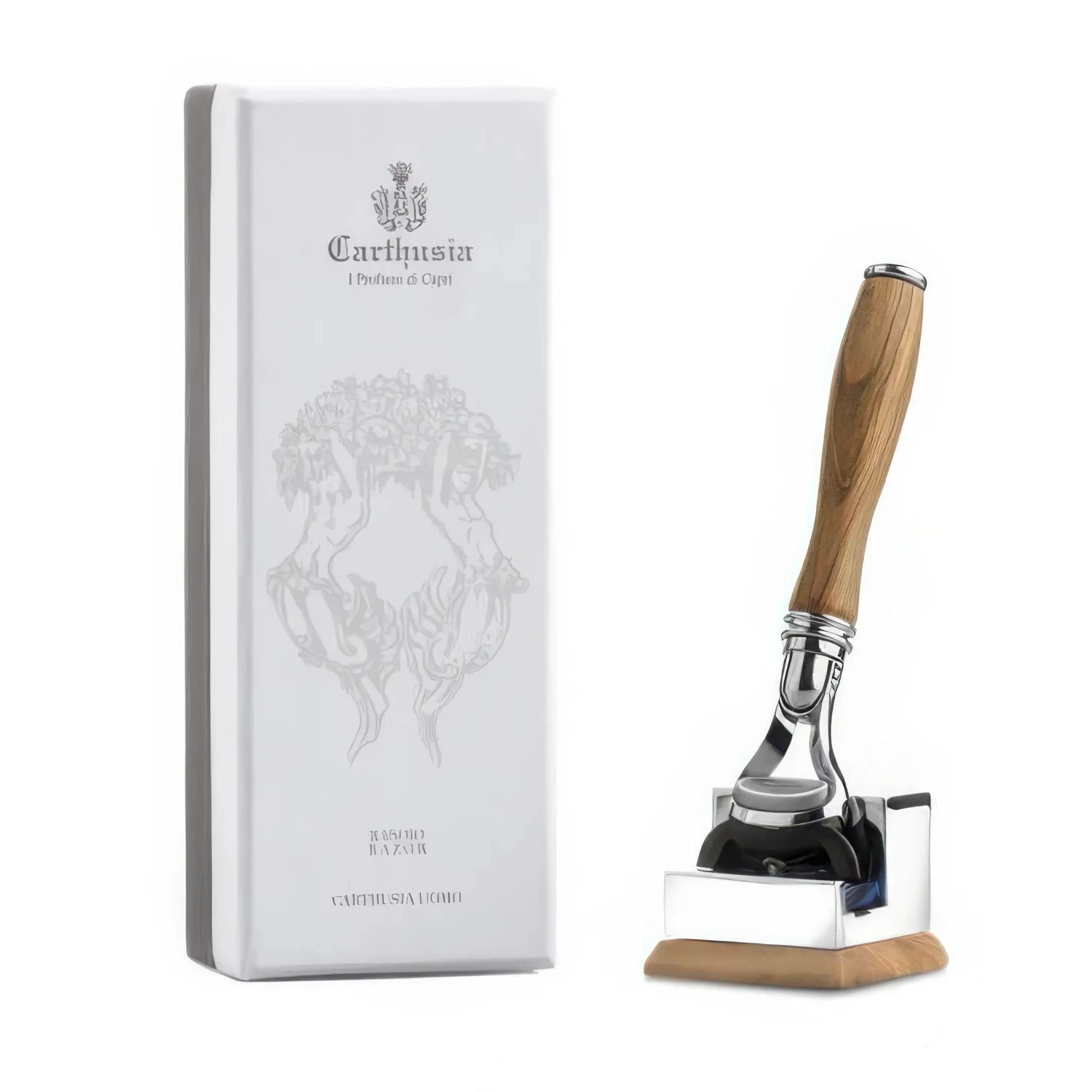 Aparat de ras Carthusia Fusion Razor lemn de maslin