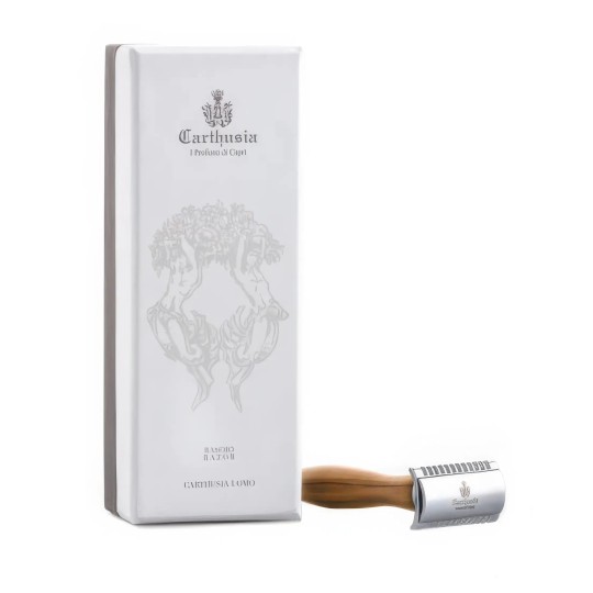 Aparat de ras Carthusia Safey Razor lemn de maslin