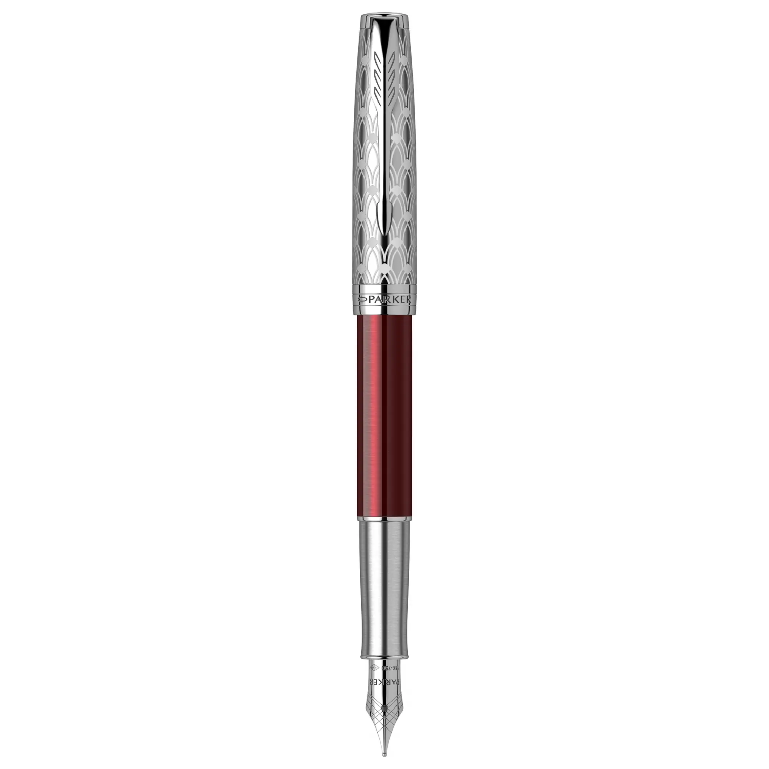 Stilou Parker Sonnet Royal Metal Red penita aur masiv 18k