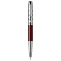 Stilou Parker Sonnet Royal Metal Red penita aur masiv 18k
