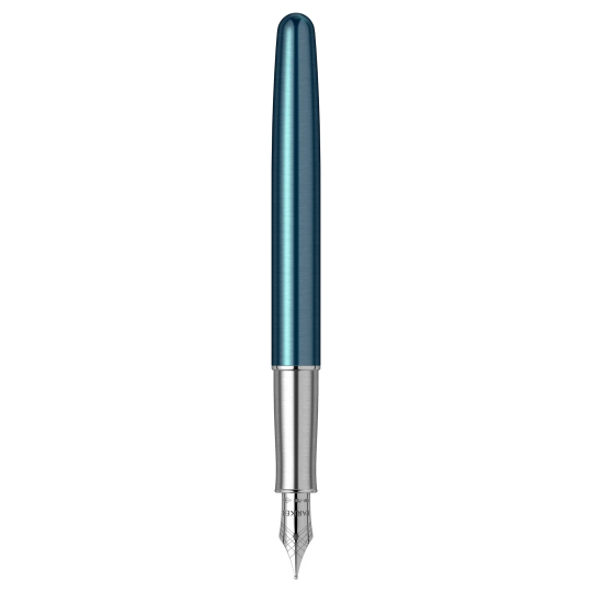 Stilou Parker Sonnet Royal Metal Blue penita aur masiv 18k