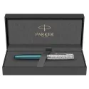 Stilou Parker Sonnet Royal Metal Blue penita aur masiv 18k