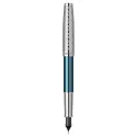 Stilou Parker Sonnet Royal Metal Blue penita aur masiv 18k