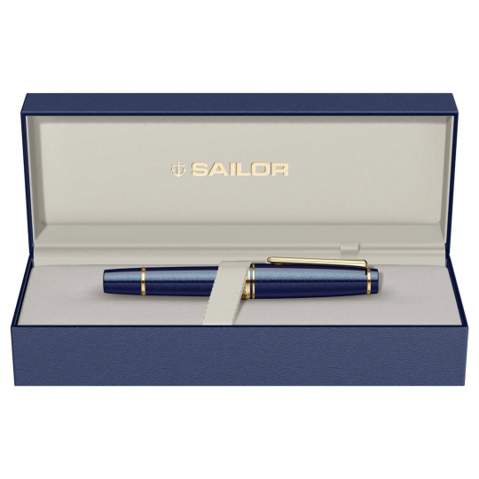Stilou Sailor Professional Gear Night Blue slim mini 14k