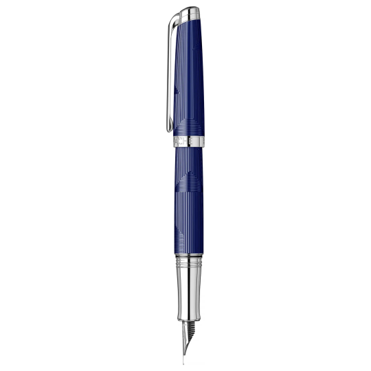 Stilou Caran d'Ache Leman Bleu Marin 18k