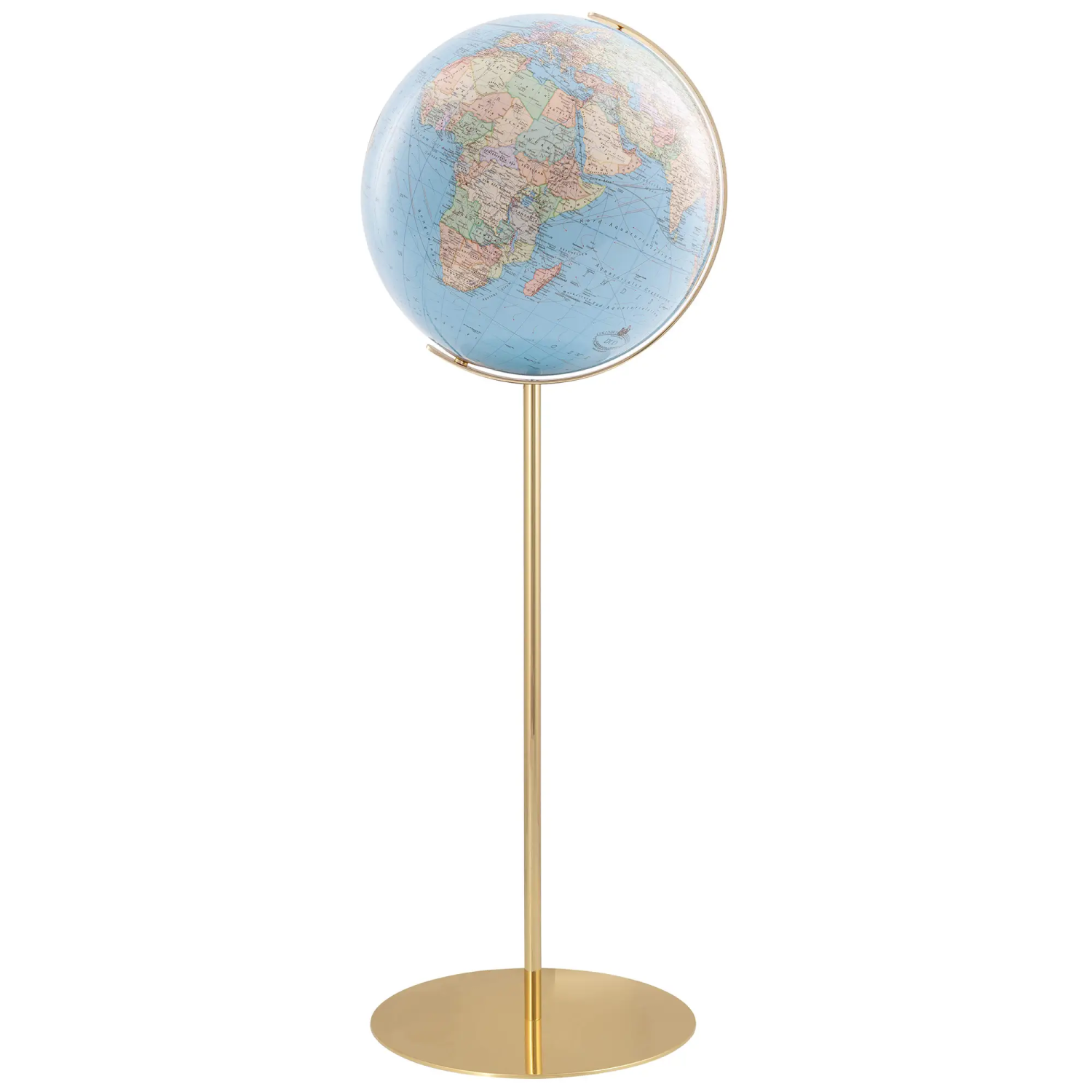 Glob de podea cu lumina Duo Regent Brass Ø 40cm