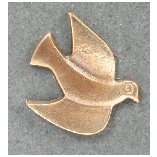 Placheta piatra Porumbel bronz masiv